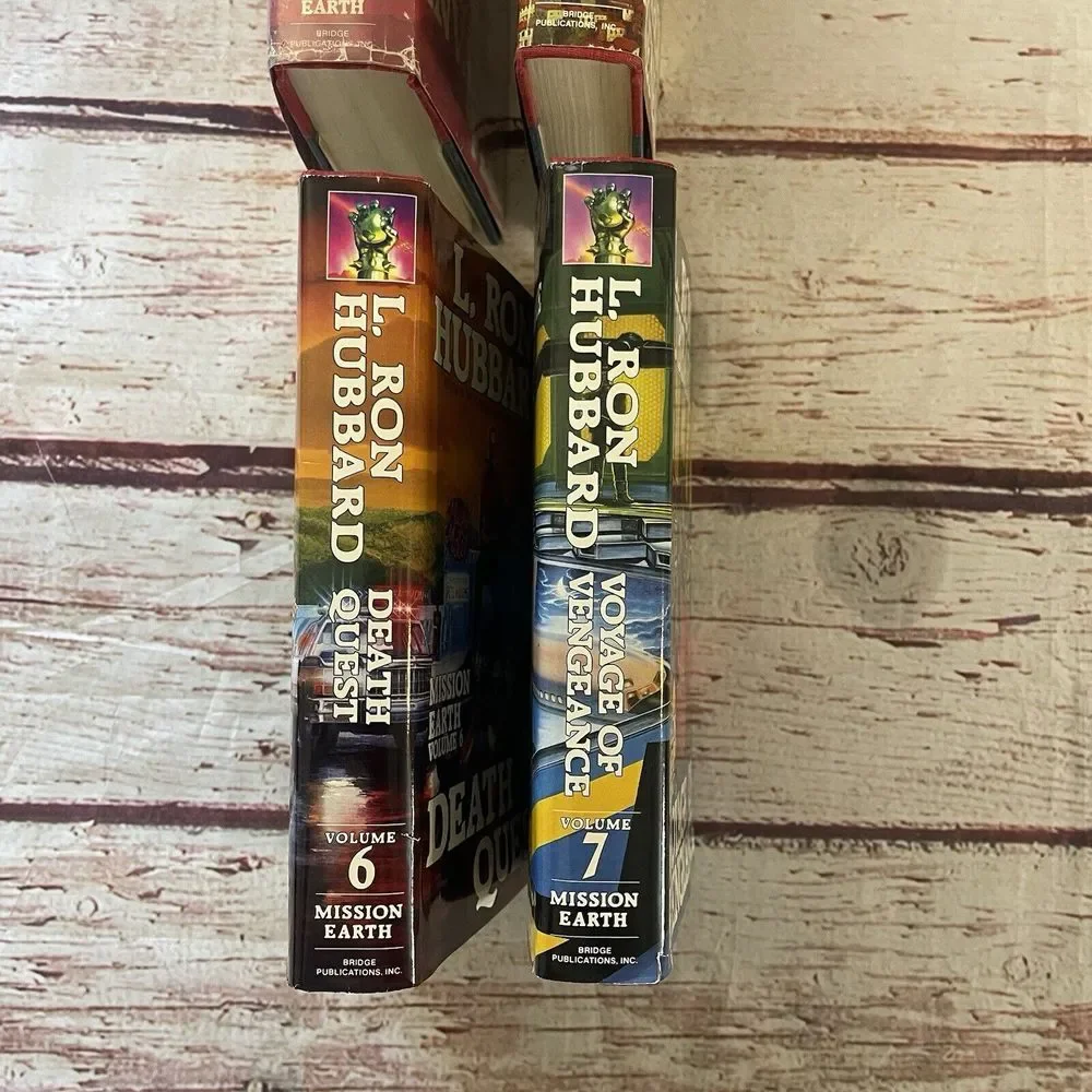 L. Ron Hubbard Mission Earth #1 #2 #6 #7 Hardcover First‎ Edition